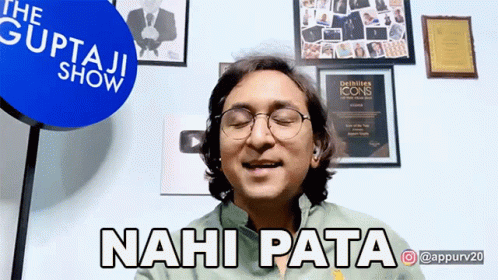 Nahi Pata Appurv Gupta GIF - Nahi Pata Appurv Gupta The Gupta Ji Show GIFs