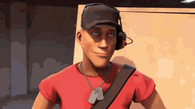 a cartoon character wearing a hat and headphones is smiling