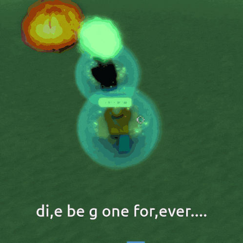 a picture of a bubble with the words di e be g one forever