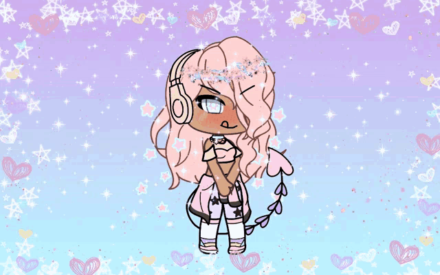 a girl with headphones and a speech bubble that says ' heh you thought '