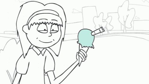 a black and white drawing of a girl with a visor on