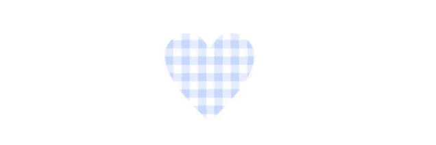 a light blue and white checkered heart is on a white background