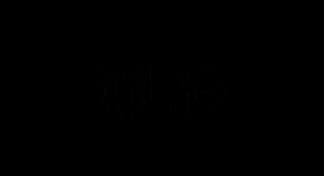 a black background with red text that says satan saves