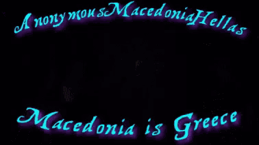 a statue of a man riding a horse and a statue of a lion with the words macedonia is greece below them