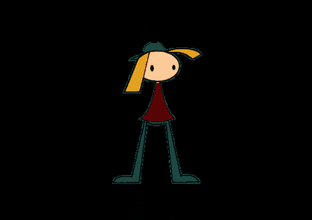 a cartoon of a person hanging upside down with a red cape