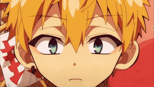 a close up of a cartoon character 's face