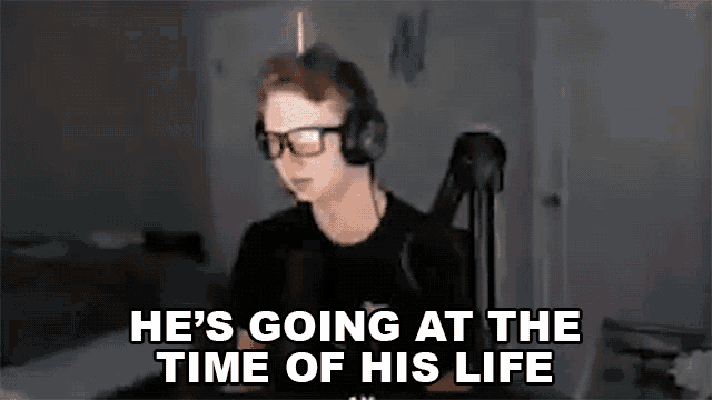 Hes Going At The Time Of His Life Avfn GIF