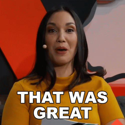 That Was Great Stefanie Langer GIF - That Was Great Stefanie Langer Overtakegg GIFs
