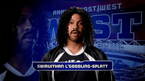 a man named swiruthan l goodling-splatt stands in front of a bowling alley