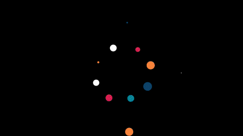 a blue circle with the letter a in the center