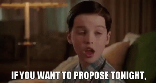 Go For It GIF - If You Want To Propose Tonight You Have My Blessing Blessing GIFs