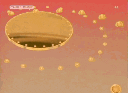a purple background with a circle and the word challenge on it