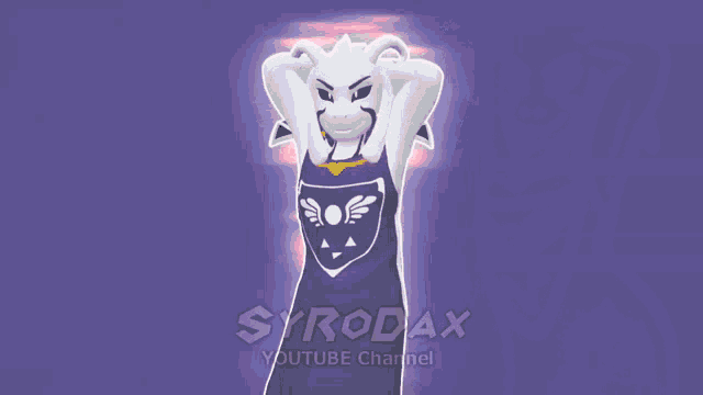 a drawing of a goat with the word syrodax on the bottom right
