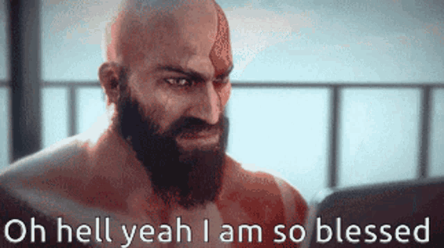 Kratos Oh Hell Yeah GIF - Kratos Oh Hell Yeah I Am GIFs