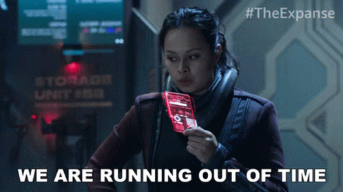 We Are Running Out Of Time Roberta W Draper GIF - We Are Running Out Of Time Roberta W Draper The Expanse GIFs