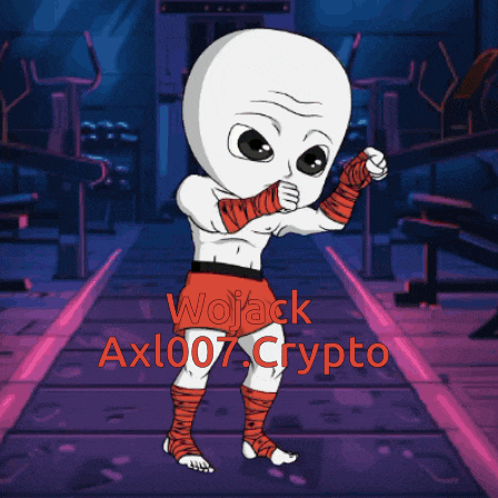 a cartoon character with the name wojack axl007.crypto