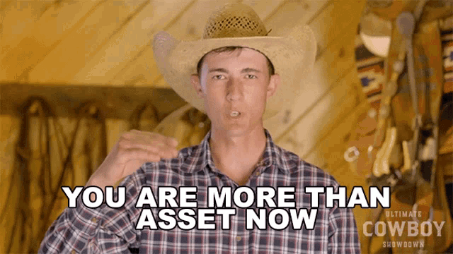 You Are More Than An Asset Now Tyler Kijac GIF - You Are More Than An Asset Now Tyler Kijac Ultimate Cowboy Showdown Season2 GIFs