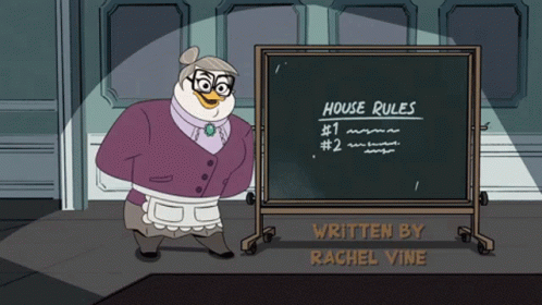 House Rules Chalkboard GIF - House Rules Chalkboard Ducktales GIFs