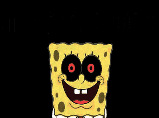 a picture of spongebob with the words " the god and chris " below him