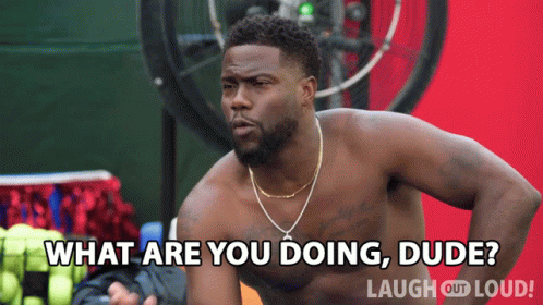 What Are You Doing Dude Kevin Hart GIF - What Are You Doing Dude Kevin Hart Cold As Balls GIFs