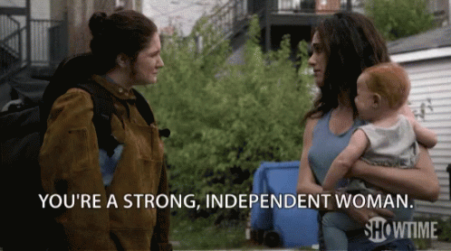 Strong Independent Woman Like Me GIF - Strong Independent Woman Like Me Compliment GIFs