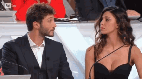 Ehvabbe Stefano De Martino Belen Rodriguez GIF