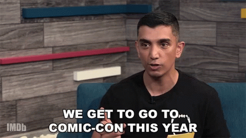 We Get To Go To Comic Con Excited GIF - We Get To Go To Comic Con Excited Comics GIFs