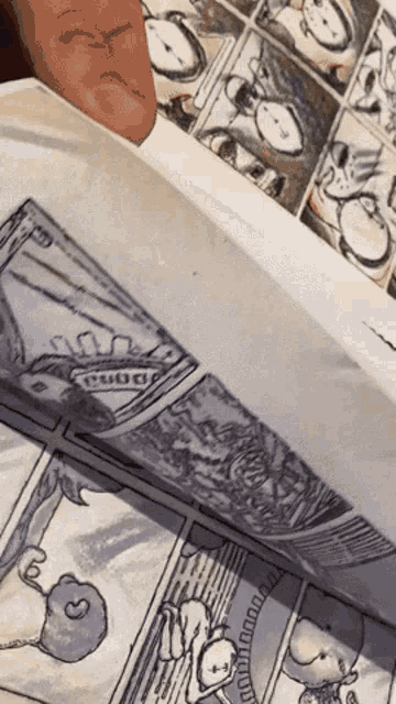 a comic book is open to a page that says ' snoopy ' at the top