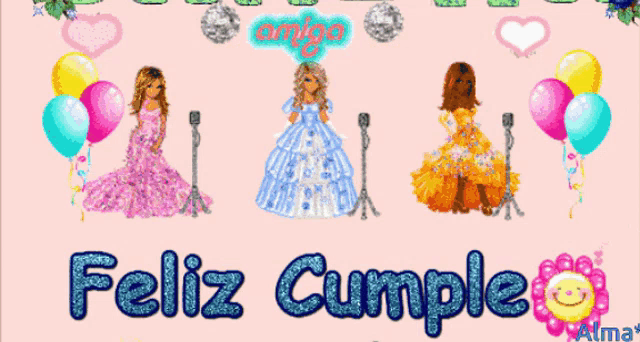 a birthday card that says feliz cumple