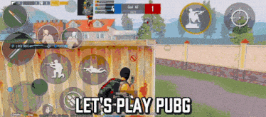 a screenshot of a video game with the words let 's play pubg on the bottom