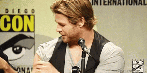 Chris Hemsworth Flex GIF