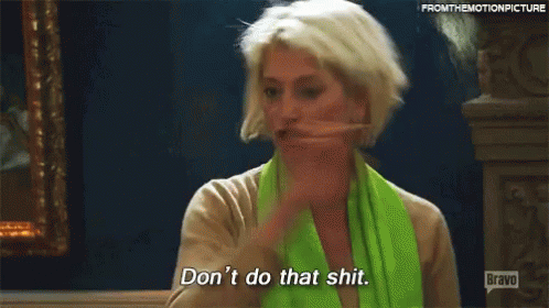 Rhony Nope GIF - Rhony Nope Dont Do That GIFs