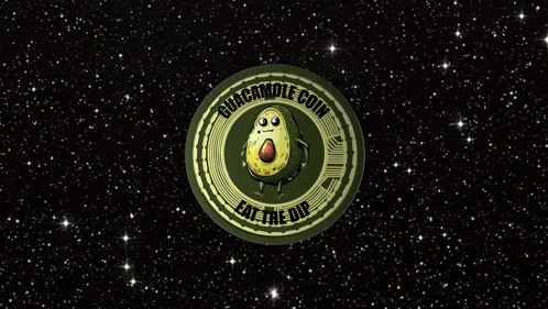 a coin with an avocado on it that says " avocado.com "