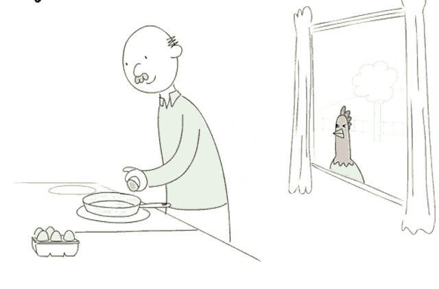a cartoon of a man cutting a turkey with the words husband to a murdered wife below