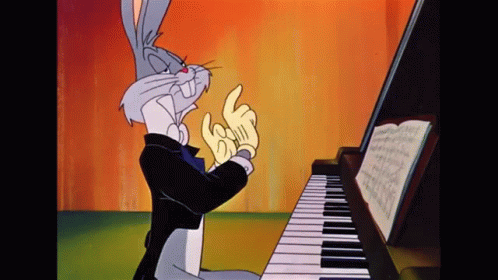Bugs Bunny Piano GIF - Bugs Bunny Piano GIFs