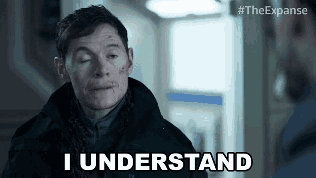 a man says " i understand " in front of a mirror