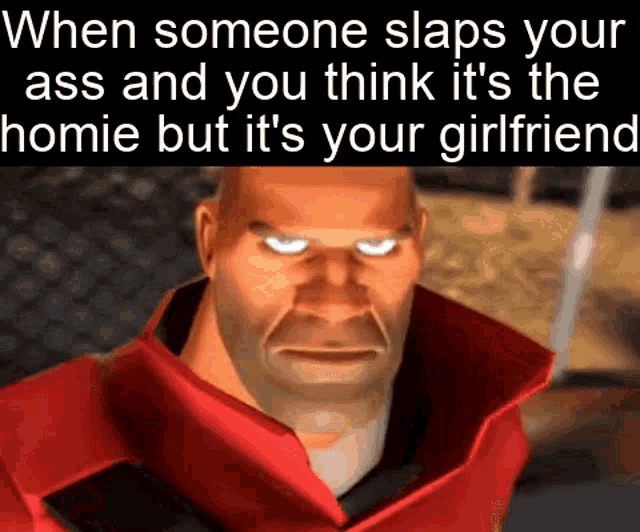 When Someone Slaps Your Ass And You Think Its The Homie But Its Your Girlfriend GIF