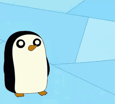 a cartoon penguin with the words no tengo nada mas que decir