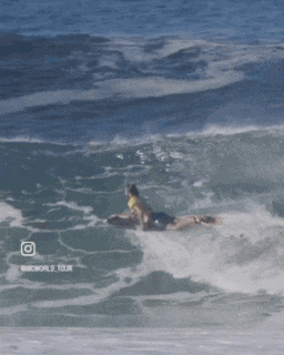 a surfer rides a wave in the ocean with the words bbcworld tour on the bottom right