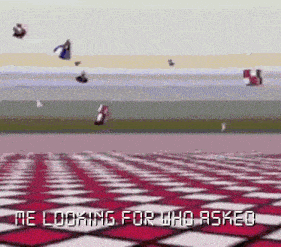 a video game scene with the words " me looking for who asked " on the bottom