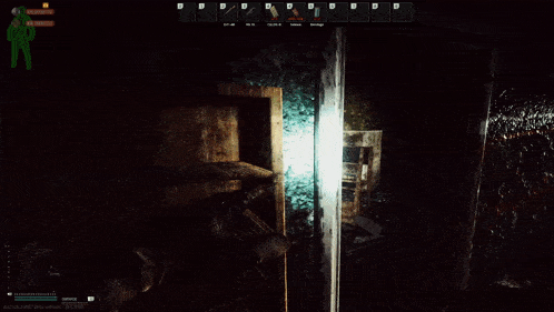 a screenshot of a video game shows a few items including a flashlight and a knife
