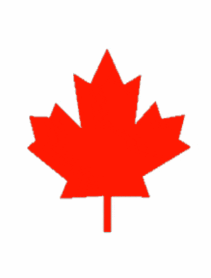 a red maple leaf with a pair of sunglasses and the words hi badlands