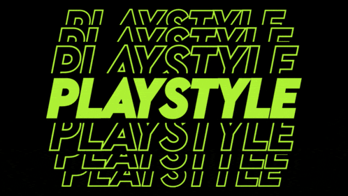 a black background with green text that says playstyle on it