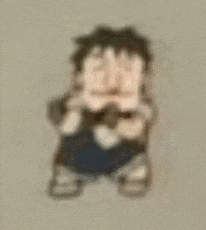 a blurry picture of a man with a beard and mustache