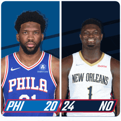 a philadelphia basketball player and a new orleans player