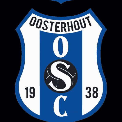 a blue and white emblem for oosterhout fc