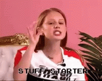 Jackie Oshry Stuff Starter GIF - Jackie Oshry Stuff Starter Hand Gesture GIFs