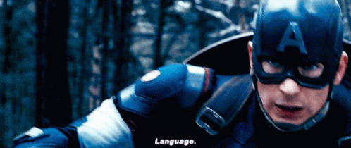 Captain America Language GIF - Captain America Language Chris Evans GIFs