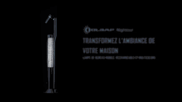 a black background with the words " transformez l' ambiance de votre maison " at the top