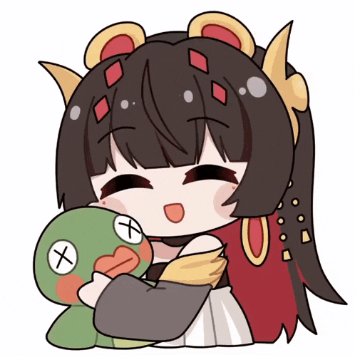a drawing of a girl holding a stuffed animal with an x on it 's face